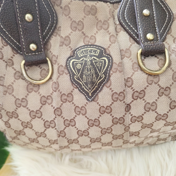 Used Vintage Gucci Brown Monogram Women's Bag - Picture 3 of 9